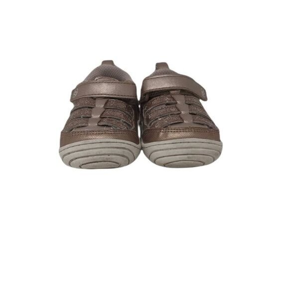Stride Rite Devany Rose Gold Metallic Sneaker Girls Size 4 Stride Rite  Devany R - Picture 3 of 12